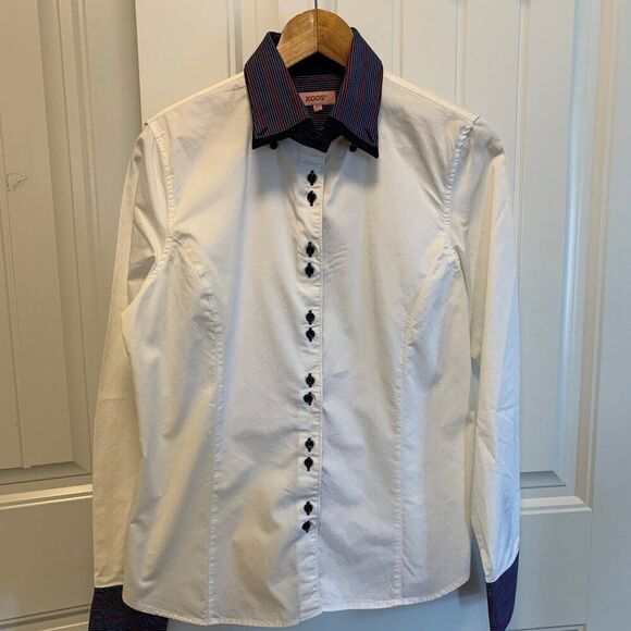 Skirt, plaid, kilt, high low hem, belted, sparkle lurex, EUC, sz Med, - Picture 10 of 15